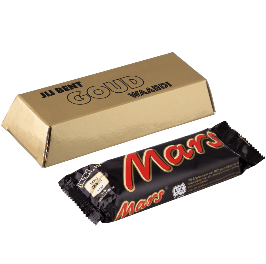 Mars bar i æsker med logo 