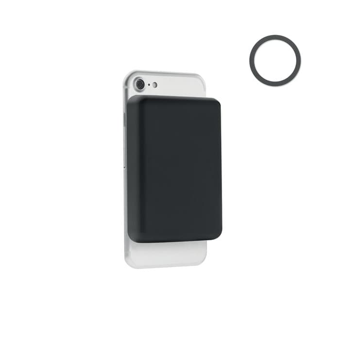 Magnetisk powerbank med logo 5000 mAh (trådløs)