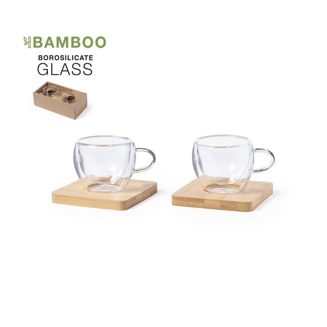 Glas med logo 90ml Sæt